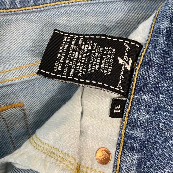 7 For All Mankind Edie - High Waist Crop Straight Leg with Side Stripe - Picture 7 of 8